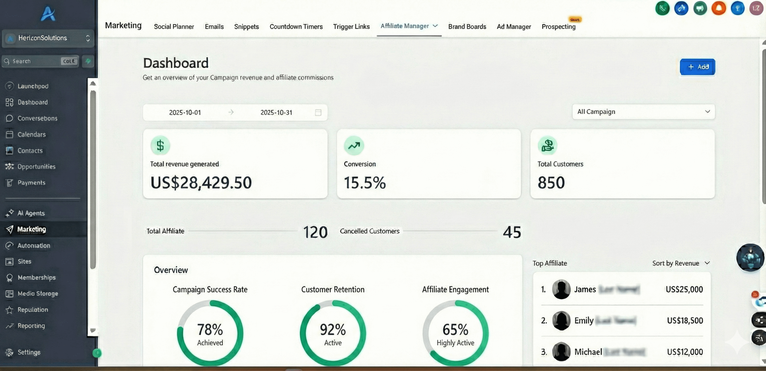 Affiliate Dashboard